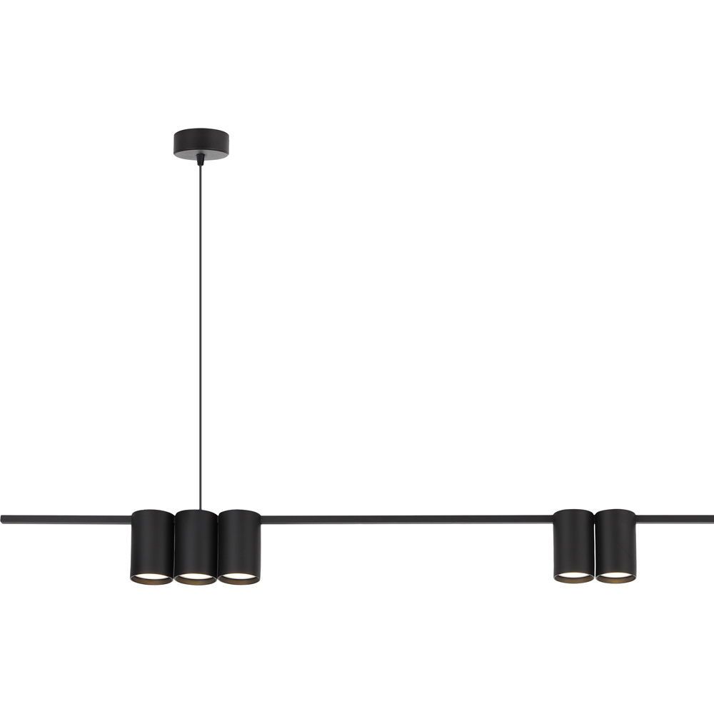Milagro Genesis Black Strip 7 LED Pendant Light Image 3