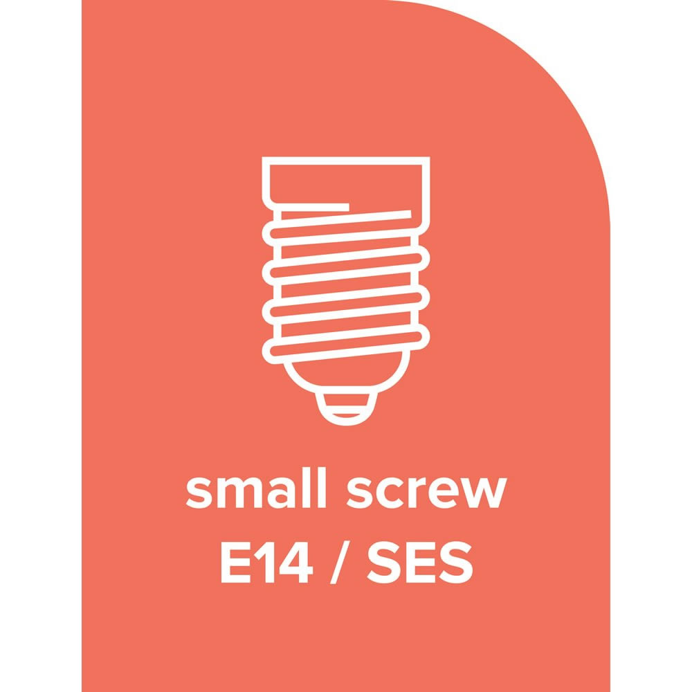Wilko 1 pack Small Screw E14/SES LED 330 Lumens Ro und Light Bulb Image 2