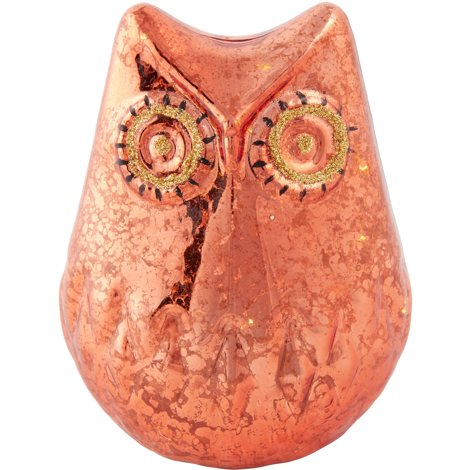 LED Glass The Owl Ornament Amber - Amber Image