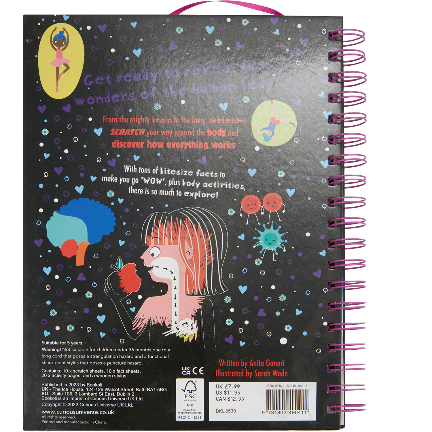 Bookoli Scratch and Explore Human Body Activity Book Image 4