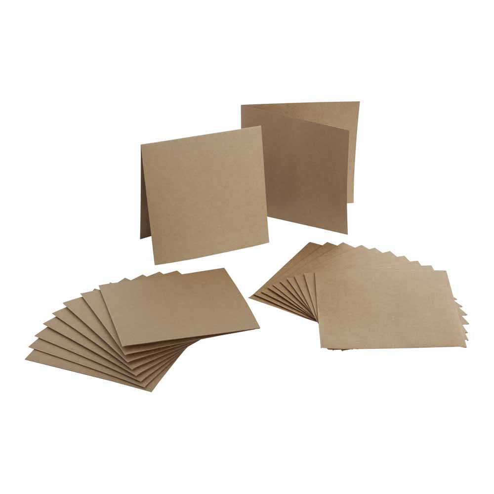 Wilko Kraft Card and Envelopes 10 pack Paper