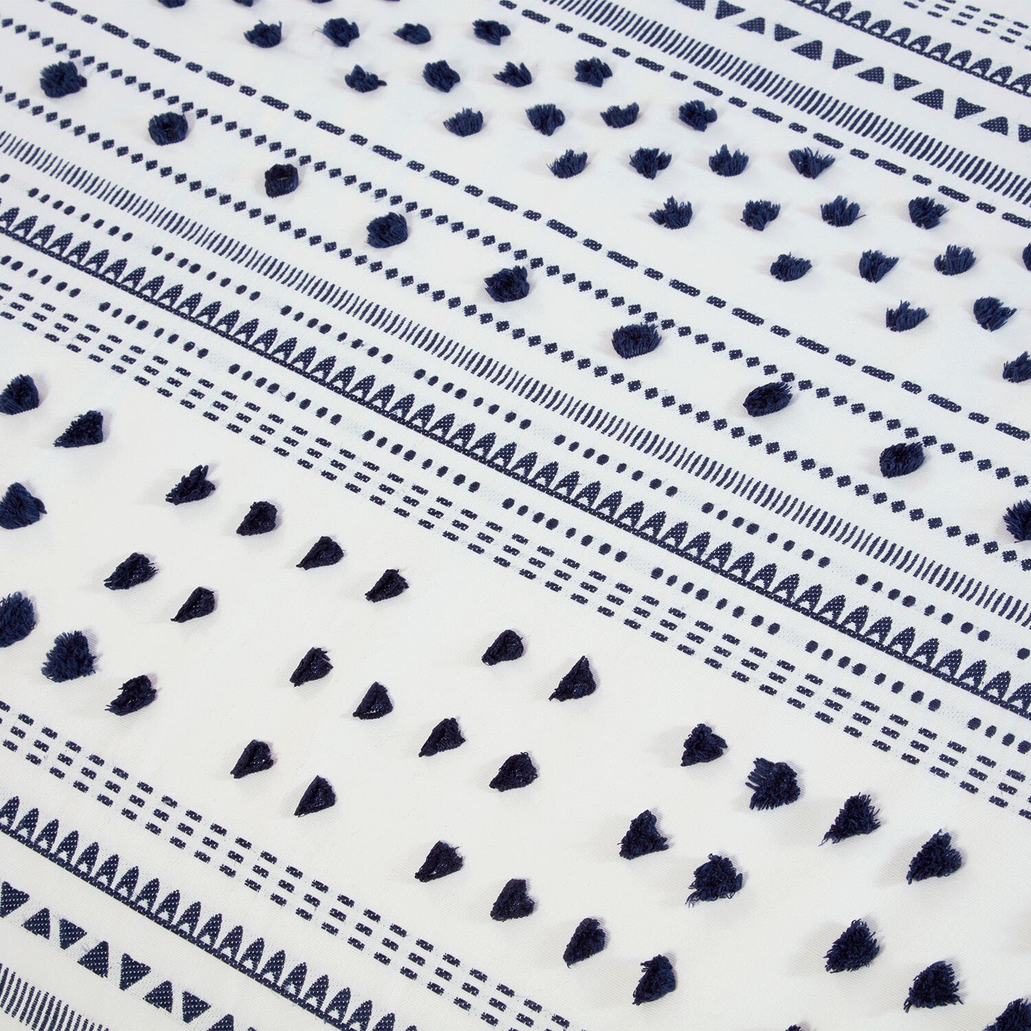 Berkley Duvet Set - Navy and White / Single Image 4