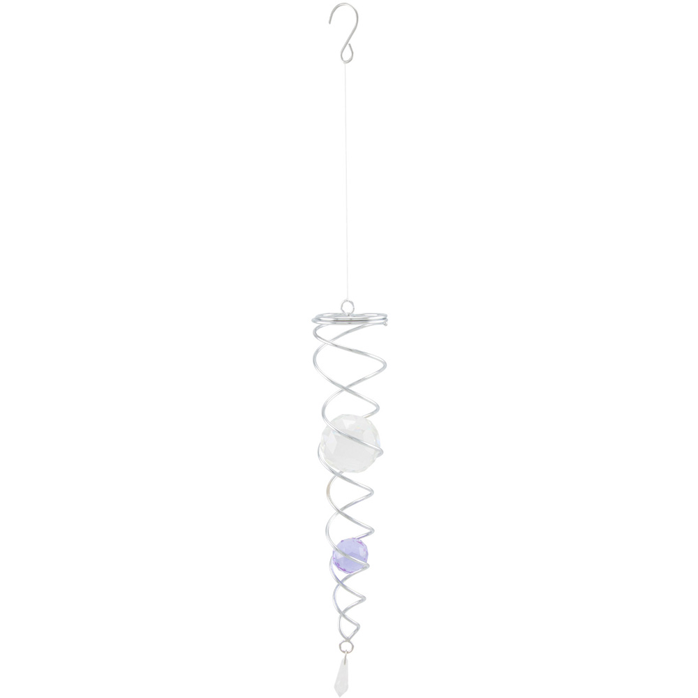 Spinnerz Purple Crystal Tail Wind Spinner Image