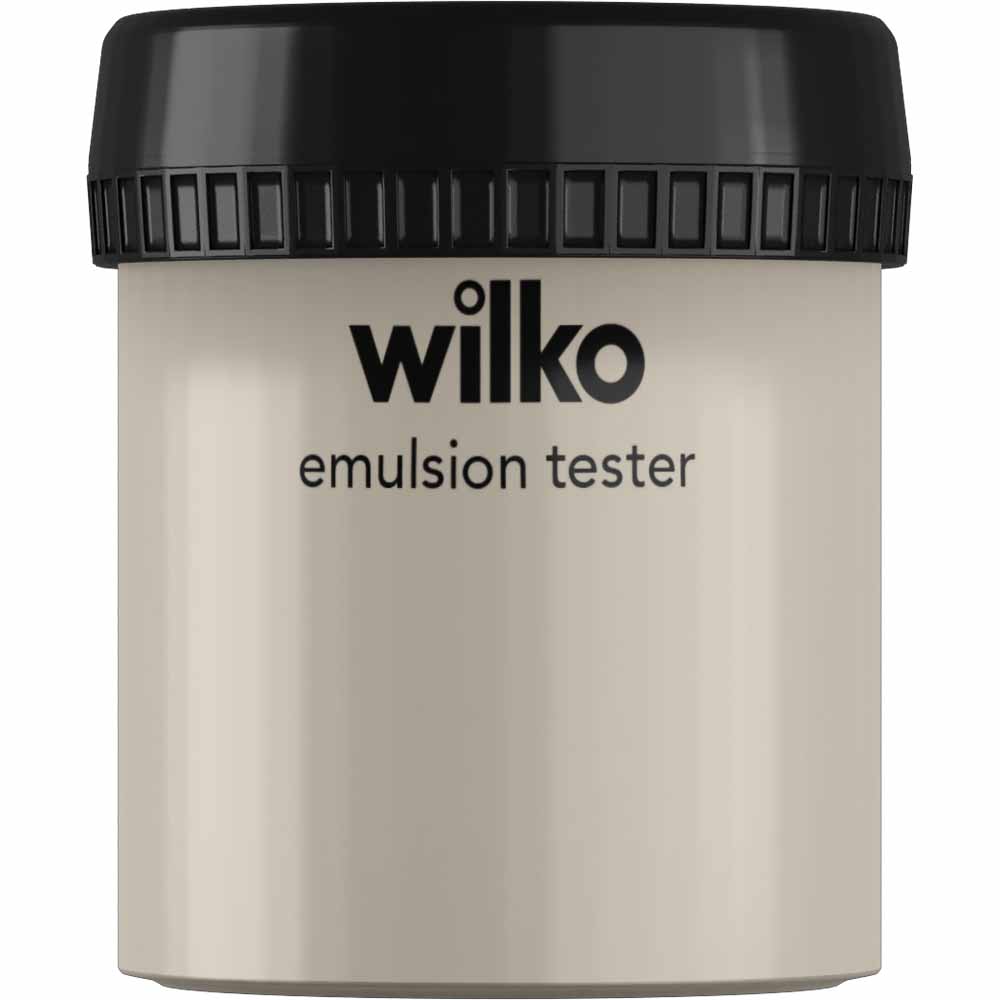 Wilko Warm Taupe Emulsion Paint Tester Pot 75ml Image 1