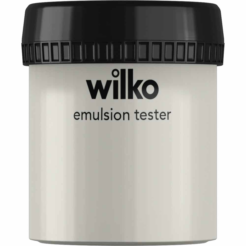 Wilko Perfectly Greige Emulsion Paint Tester Pot 75ml Image 1