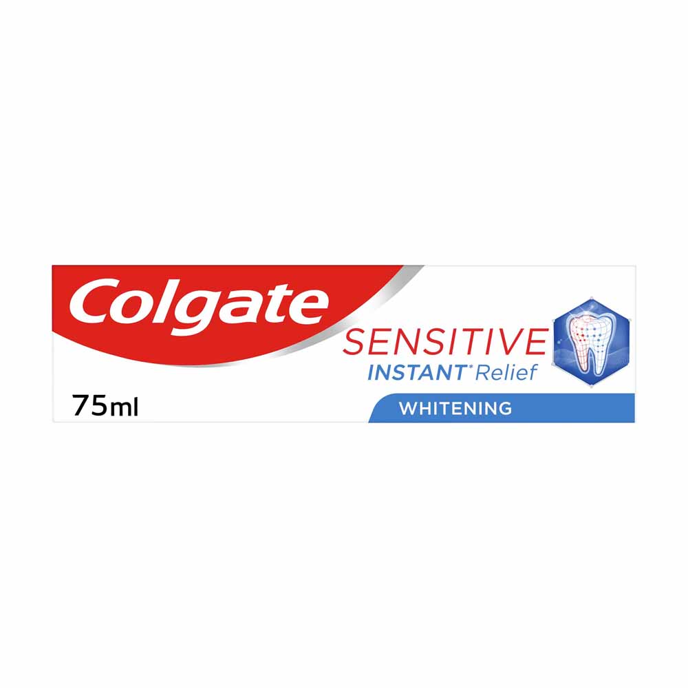 Colgate Sensitive Instant Relief Whitening Toothpaste 75ml Image 1