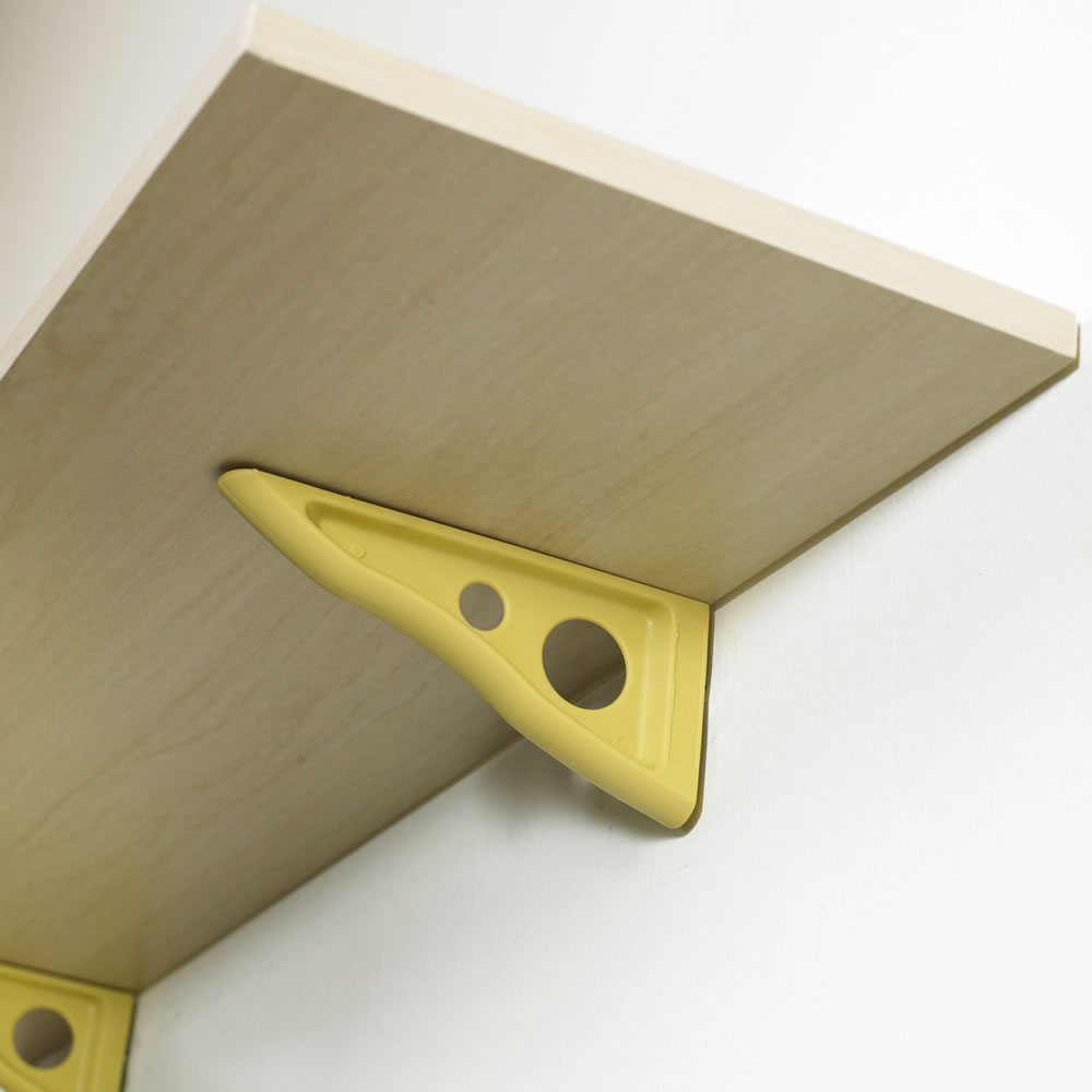 Wilko Shelf Kit Oak Effect 25 x 60cm Wilko