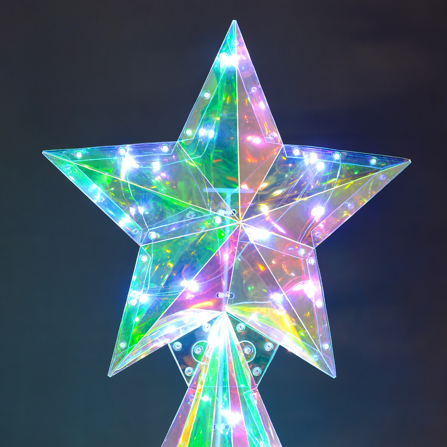 Iridescent LED Half Tree Image 3