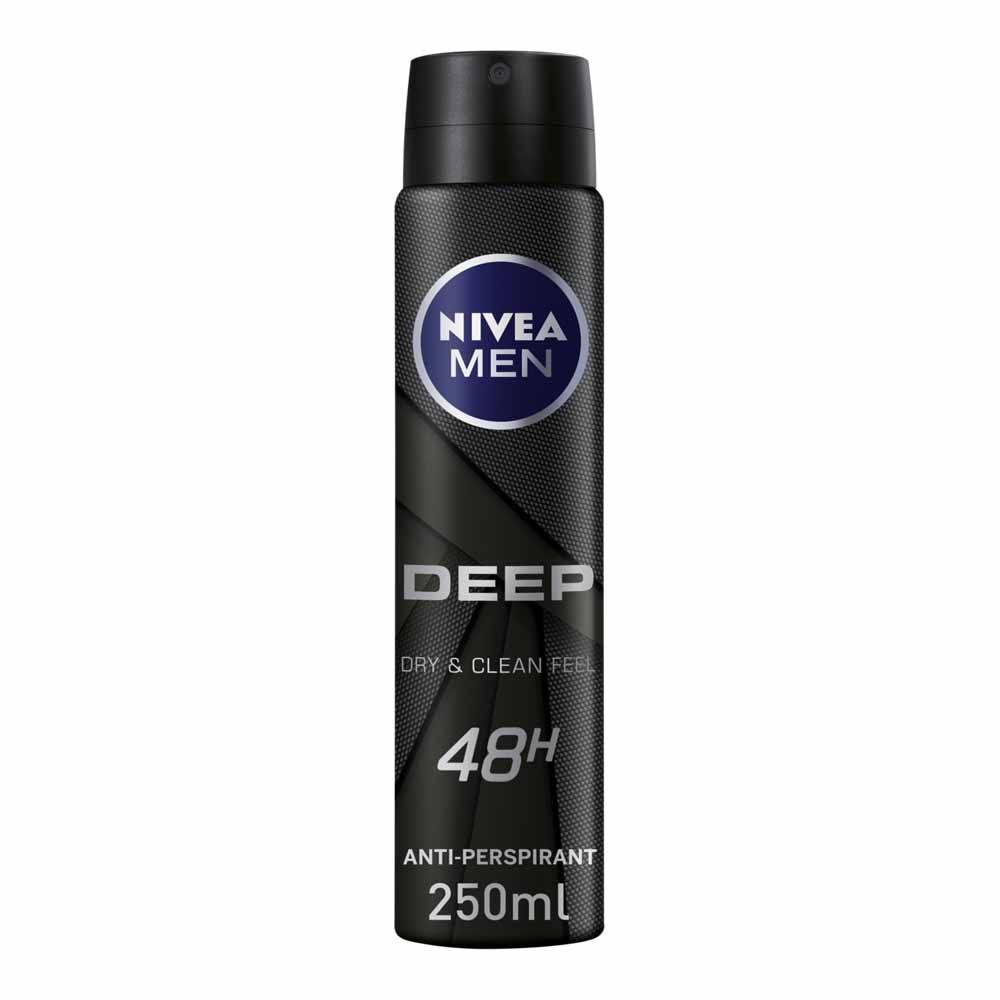 Nivea Men Deep Anti Perspirant Deodorant Spray 250ml Image 1