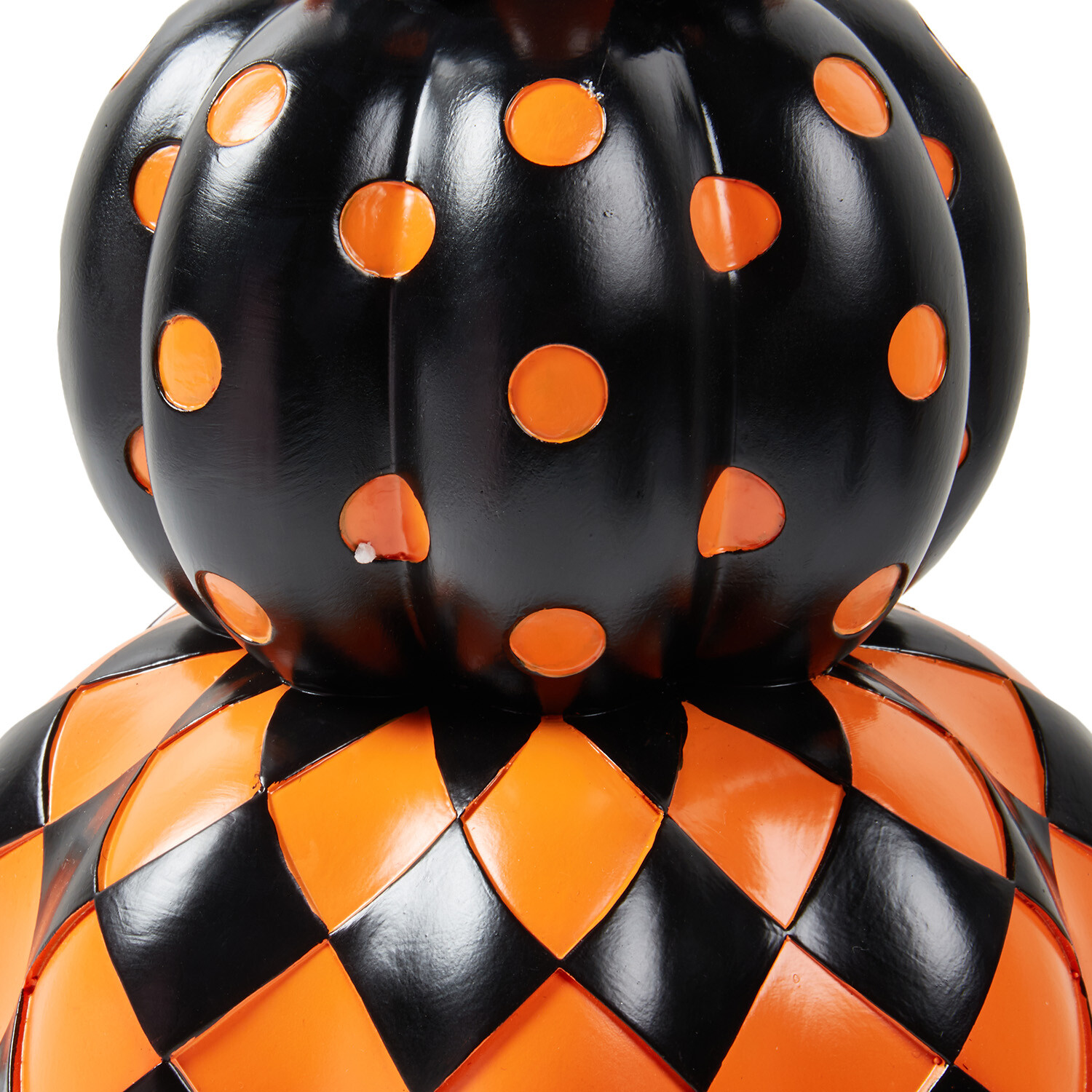 Stacked Pumpkin Decoration Orange Image 4