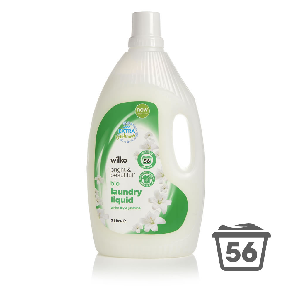 Wilko Lily and Jasmine Liquid Detergent 56 Washes 3L Image