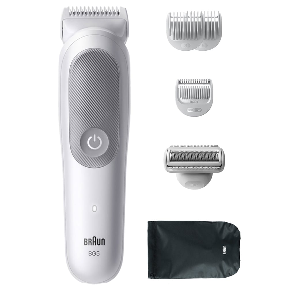 Braun Series 5 BG5550 Grey Waterproof Body Groomer with 6 Grooming Tools Image 2
