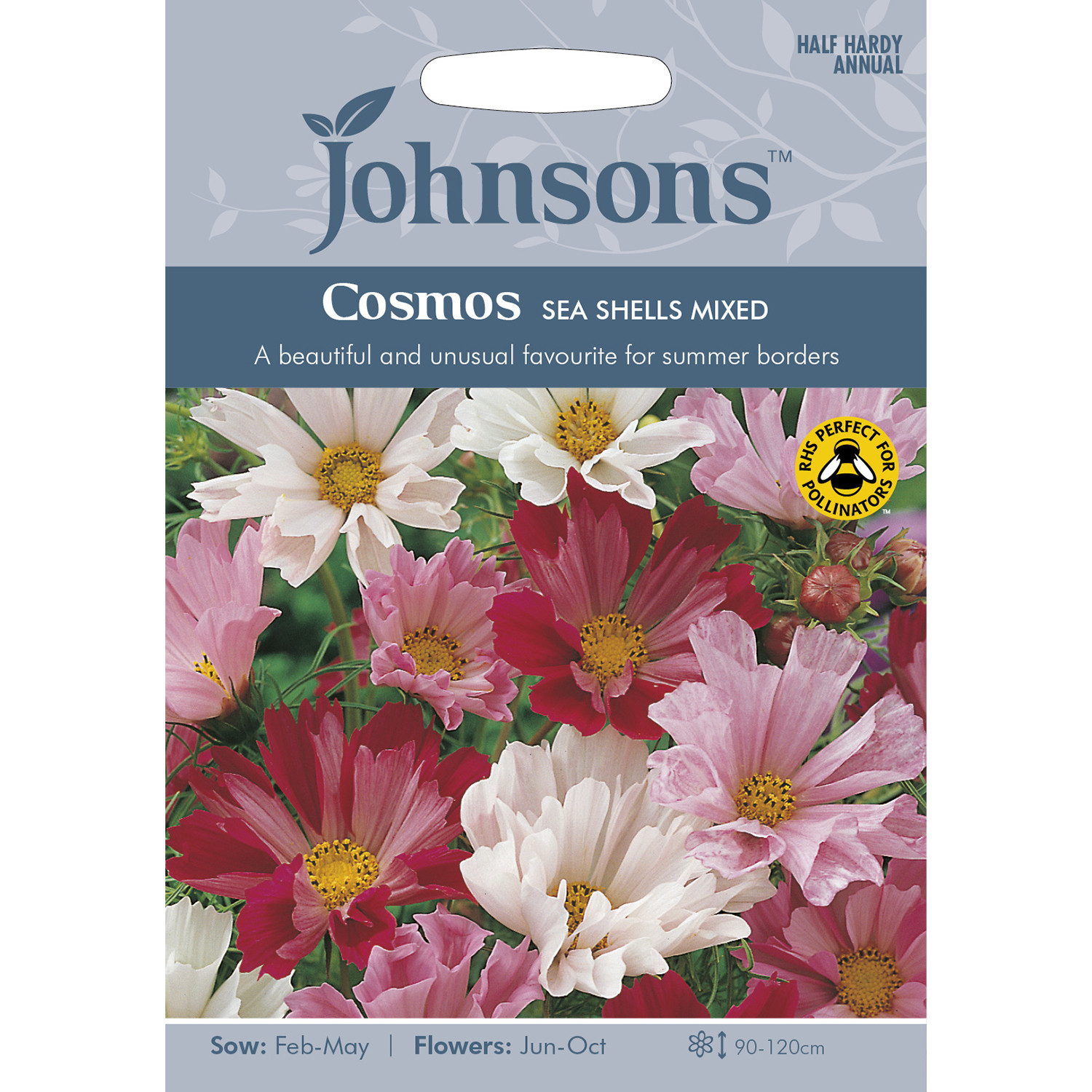 Johnsons Cosmos Sea Shells Mixed Flower Seeds Image 2