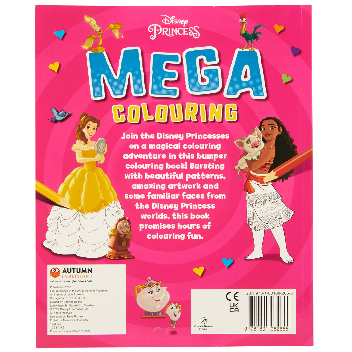 Disney Mega Colouring Book - Pink Image 2
