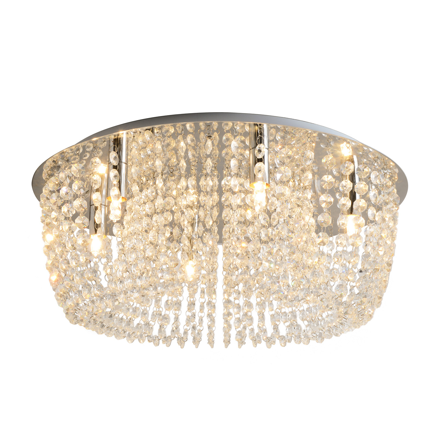 Elegance Crystal Jewelled 6 Light Ceiling Fitting Image 9