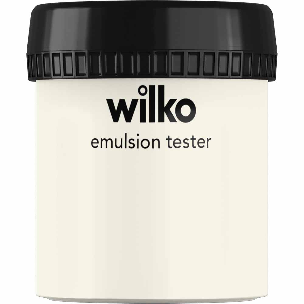 Wilko Crushed Almond Emulsion Paint Tester Pot 75ml Image 1