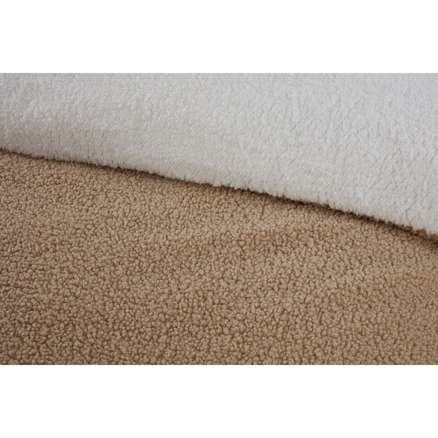 Astrid Fleece Duvet Cover and Pillowcase Set Natural / King Wilko