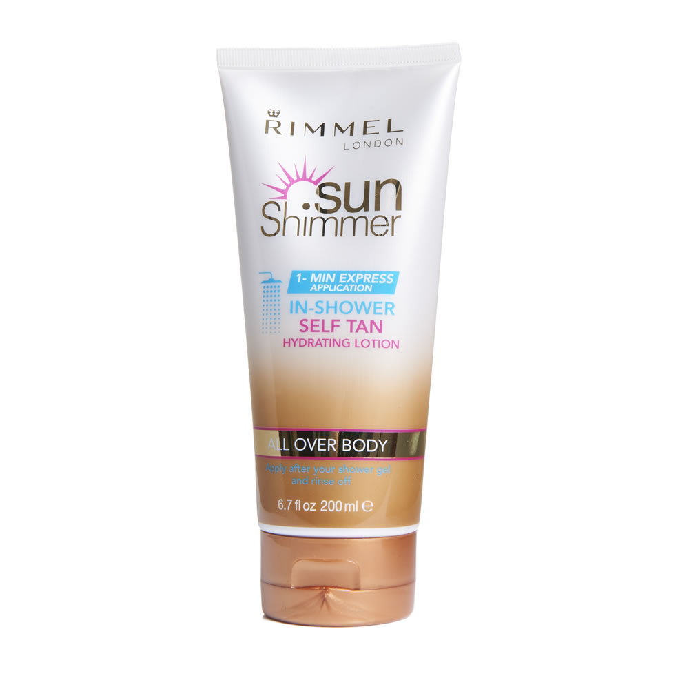 Rimmel Sun Shimmer In Shower Self Tan Lotion 200ml Image
