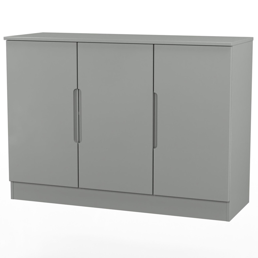 Crowndale Milan 3 Door Dusk Grey Sideboard Ready Assembled Image 4