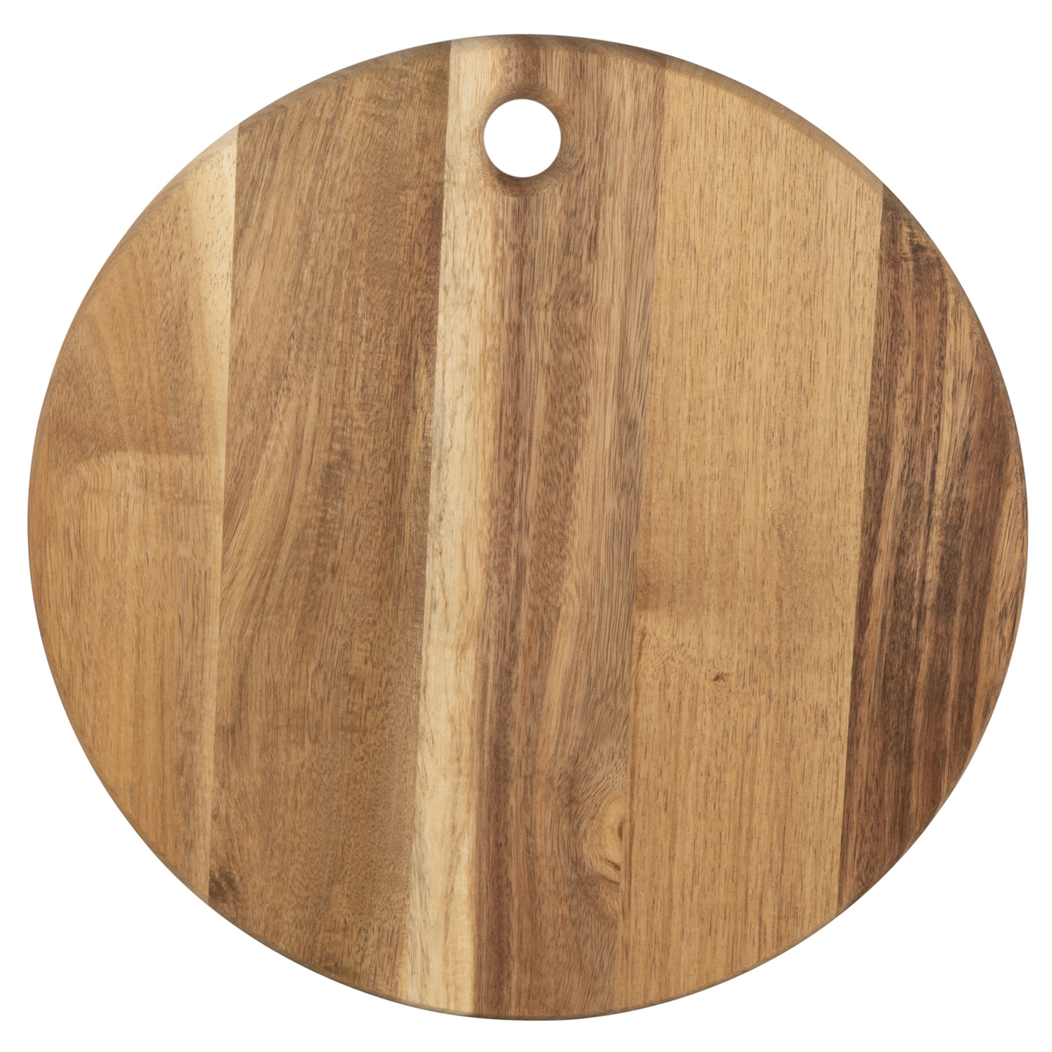 Acacia Wood Large Round Chopping Board Image 1