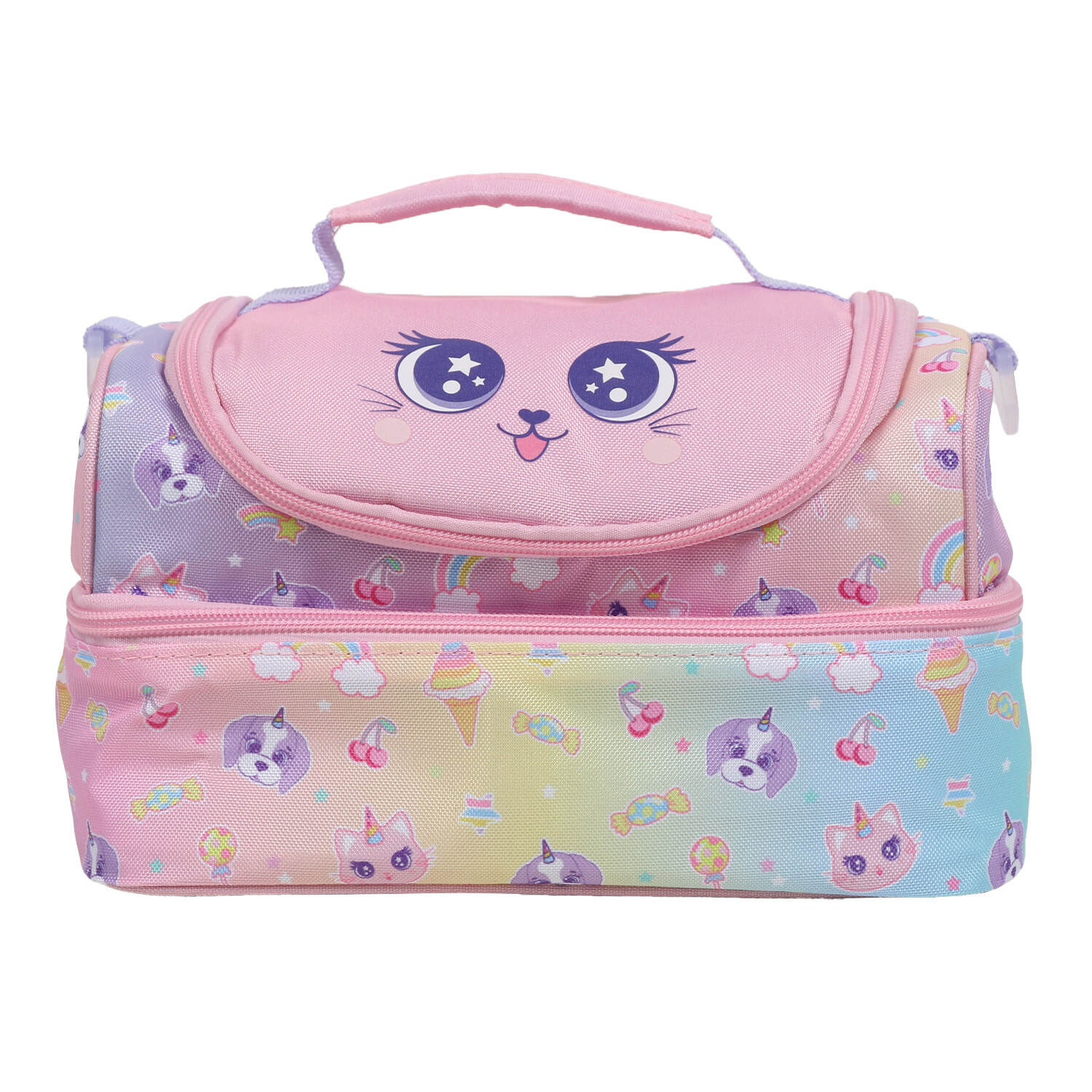i-doodle Pet Pals Lunch Bag - Pink Image 1