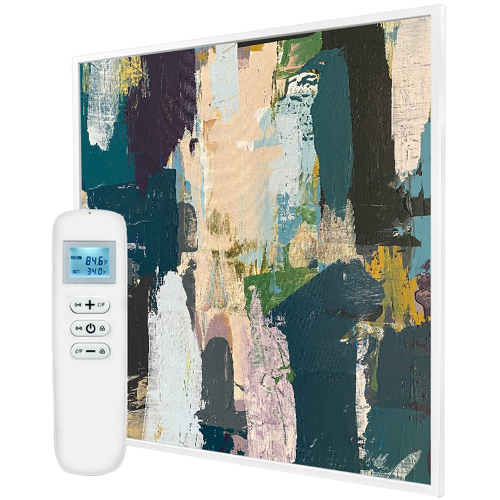Mirrorstone Classic Nexus 350W Abstract Art Wi-Fi Infrared Heating Panel 595 x 595mm Image 1
