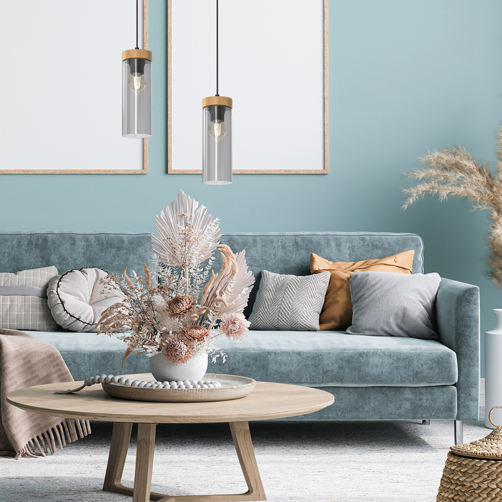 Milagro Elica Black Pendant Lamp 230V Image 4