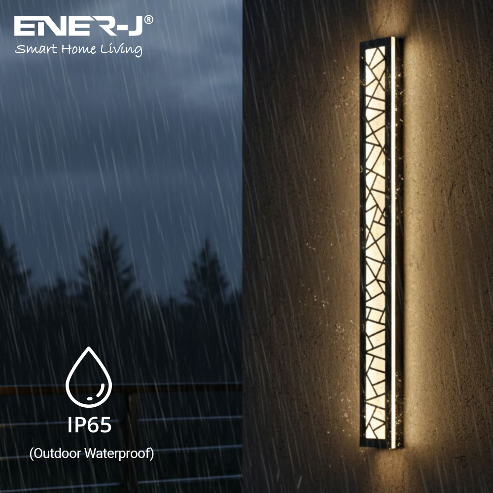 ENER-J PrismGrid 48W CCT Adjustable and Dimming Geometrical Acrylic LED Wall Light 100 x 11cm Image 5