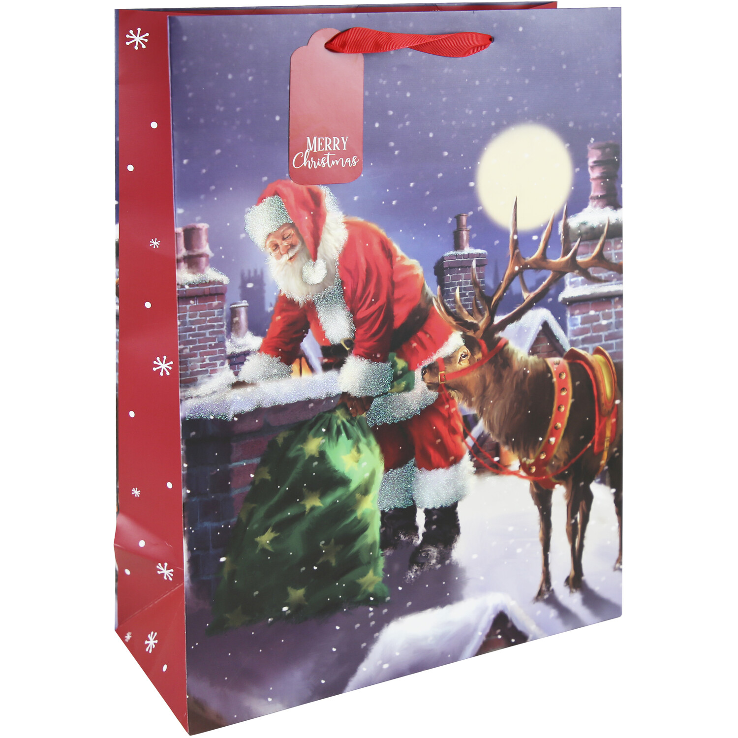 Traditional Santa XL Gift Bag Image 1