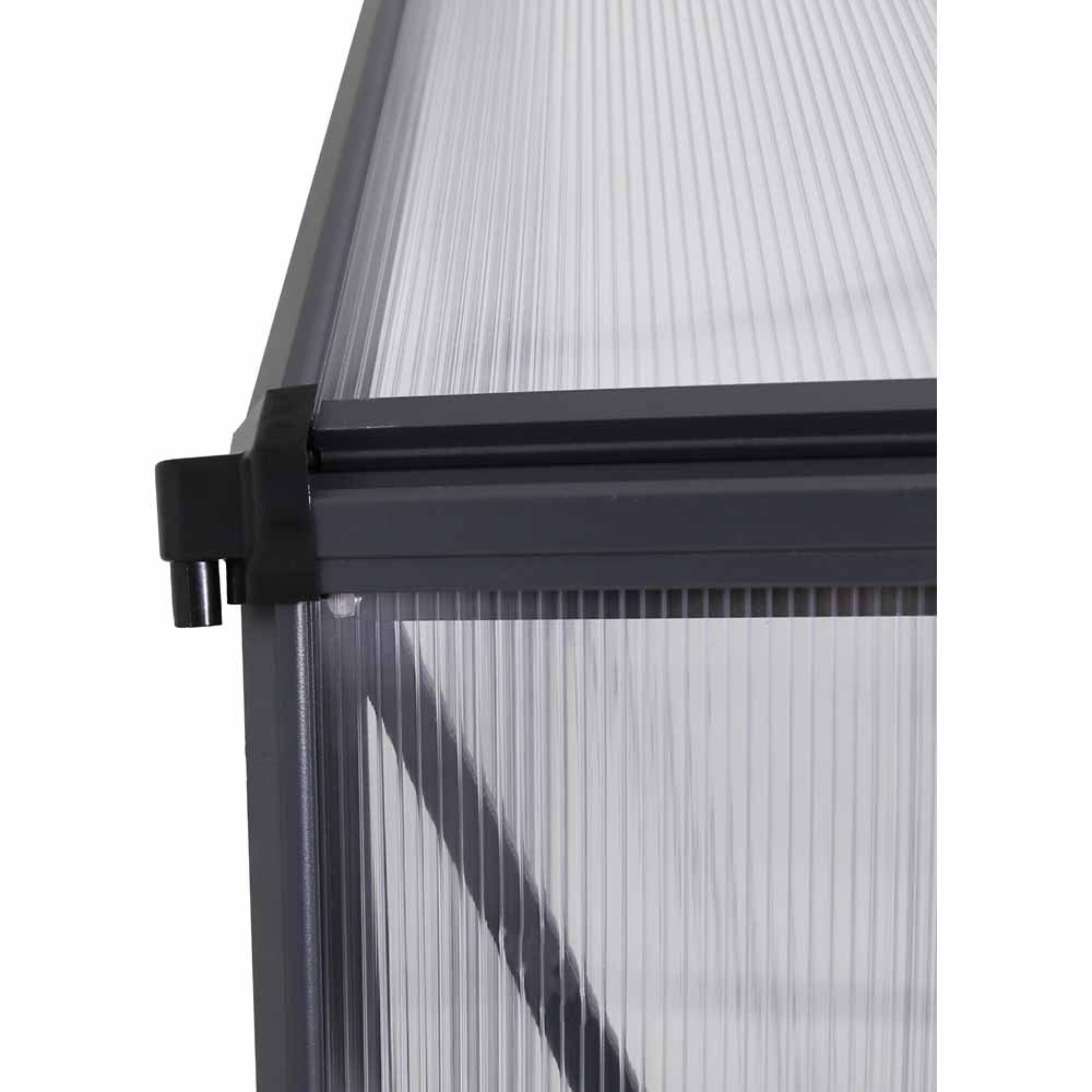 Charles Bentley 6 x 6.1ft Greenhouse - Grey Image 7