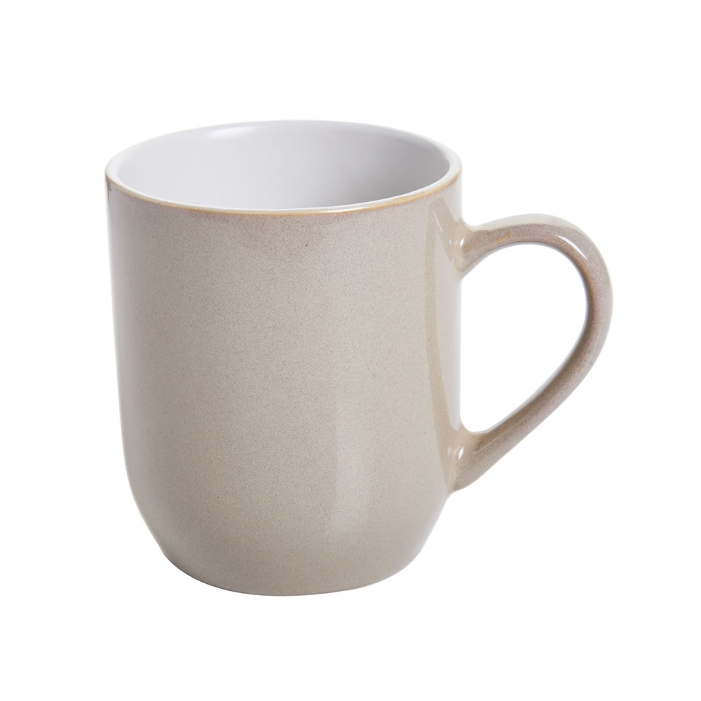 Wilko Taupe Reactive Glazed Mug Image 1
