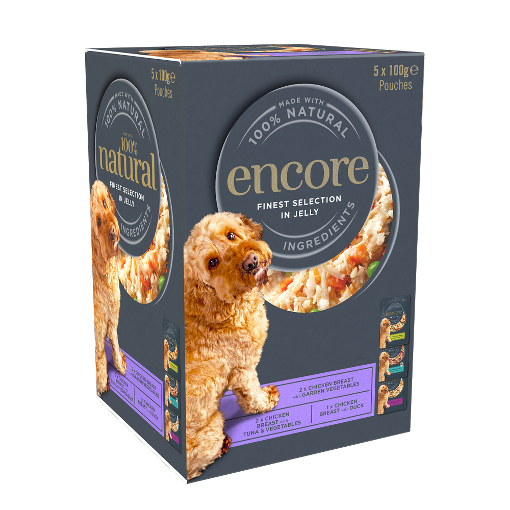 Encore Finest Selection Dog Food Pouch 5x100g Image 1