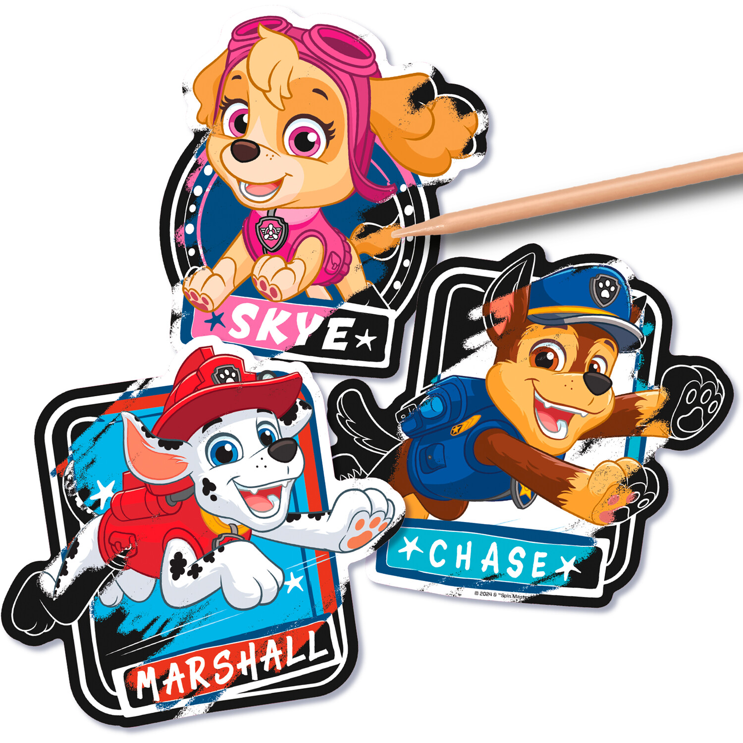 Paw Patrol Scratch Art Stickers Image 2