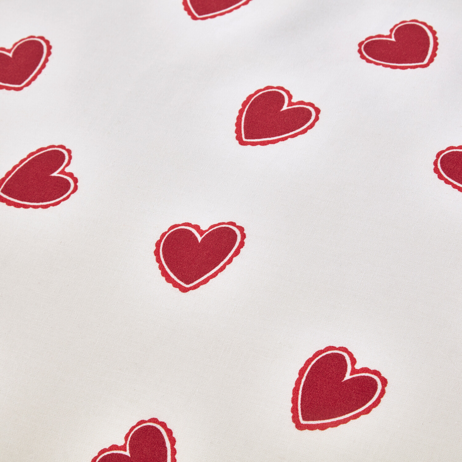 Love Hearts Duvet Set Red Superking Image 5