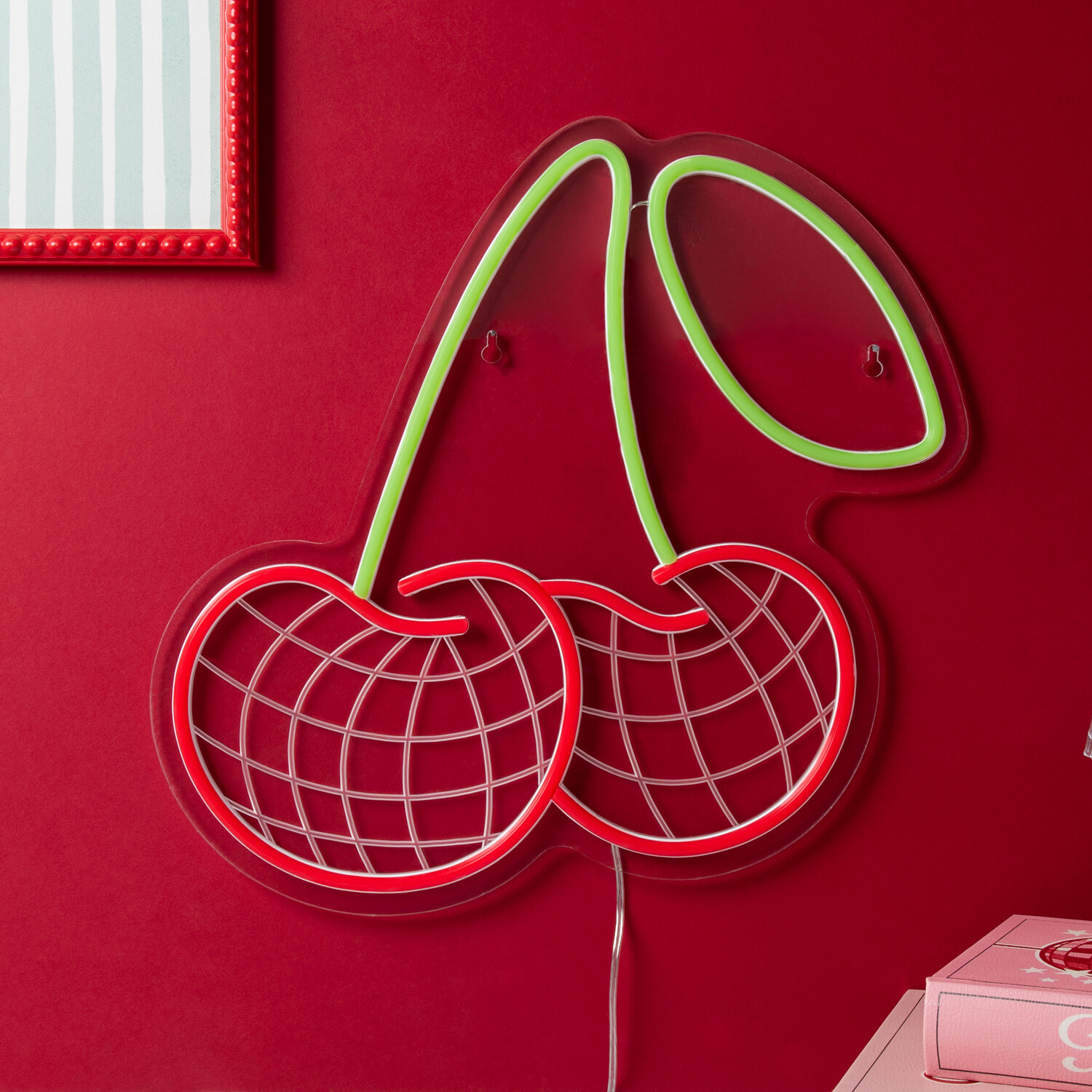Disco Cherry Neon Sign Image 2