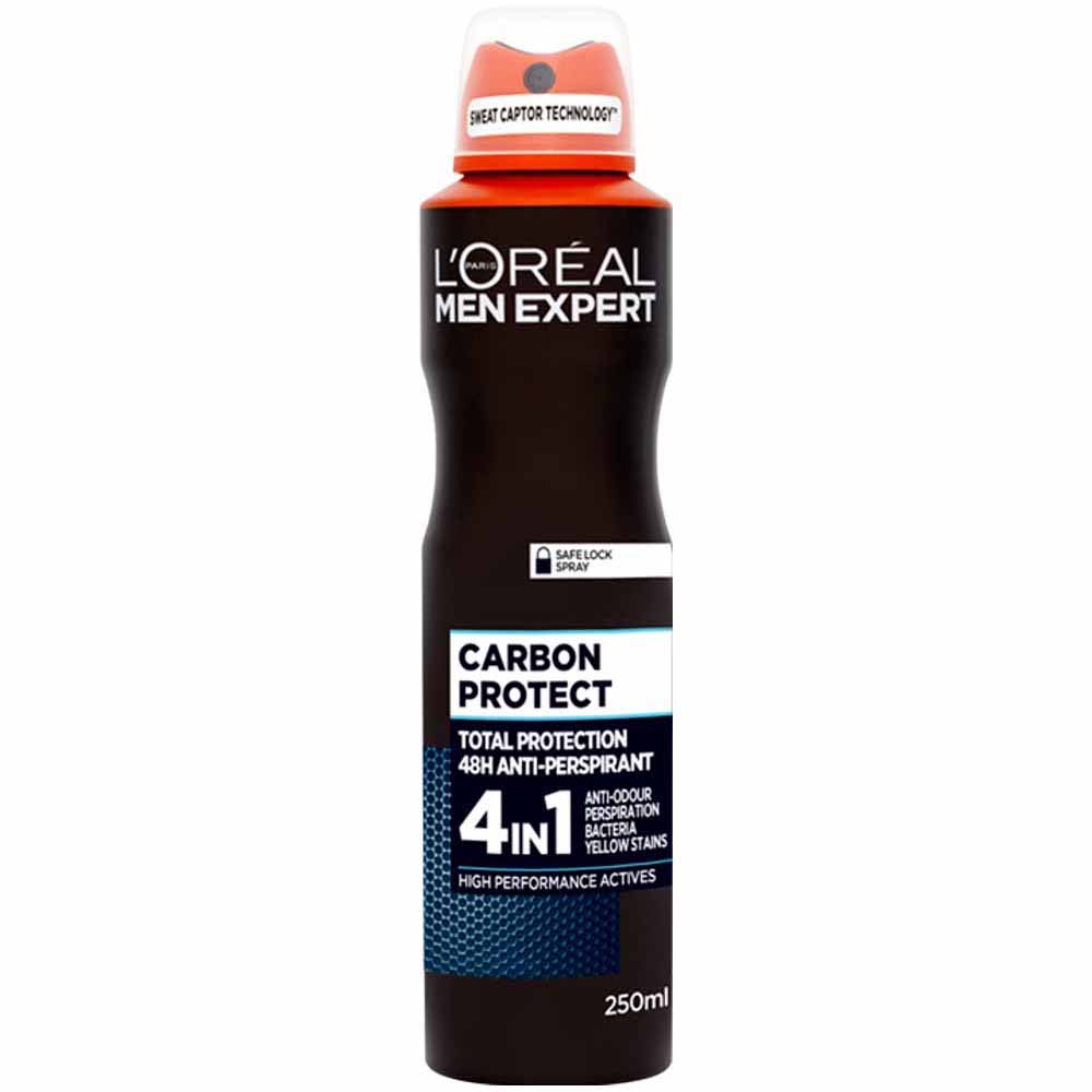 L'Oreal Paris Men Expert Carbon Protect Anti-Perspirant Deodorant 250ml Image 1