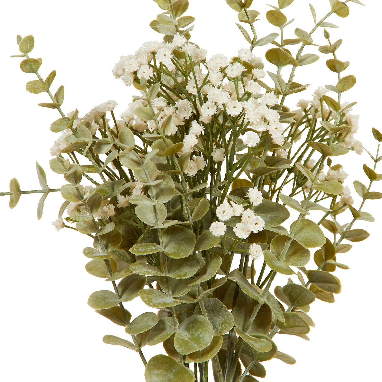 Eucalyptus and Gyp Bouquet - Green and White Image 3