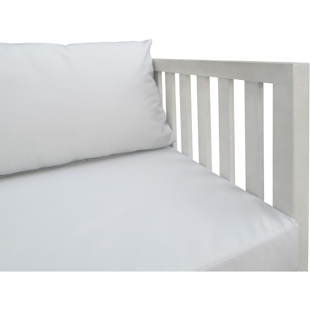 Charles Bentley Washed White Wooden Corner Lounge Set Image 7