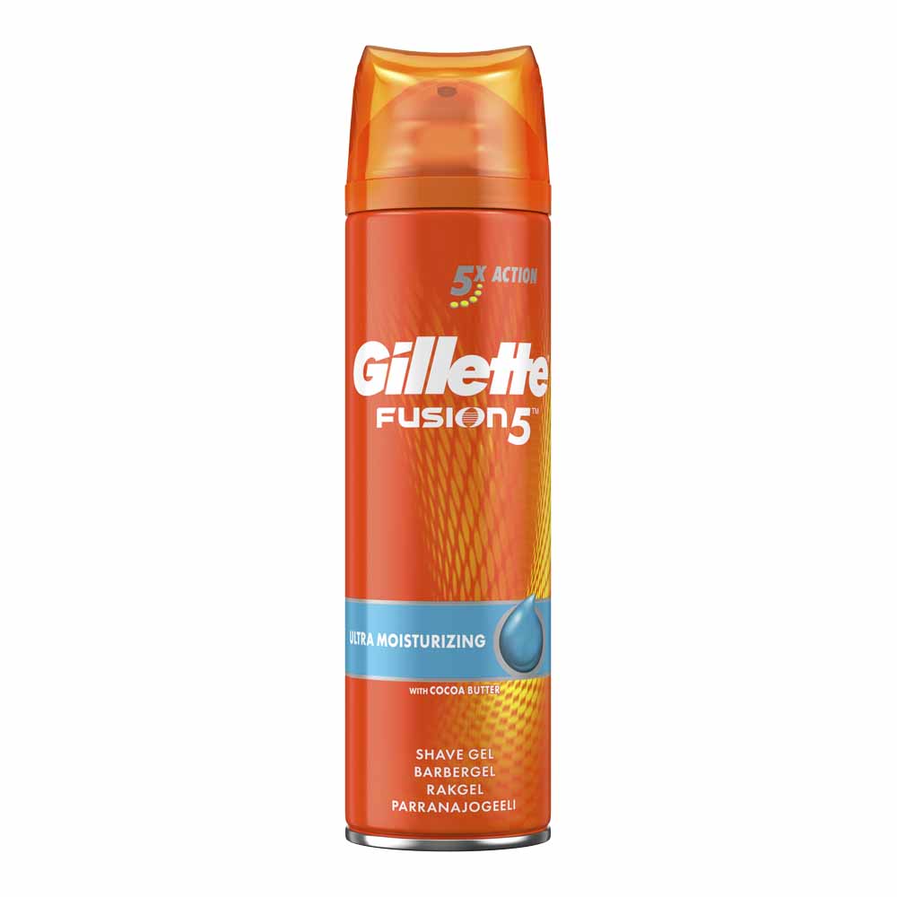 Gillette Fusion 5 Ultra Moisturising Shaving Gel 200ml Image 2