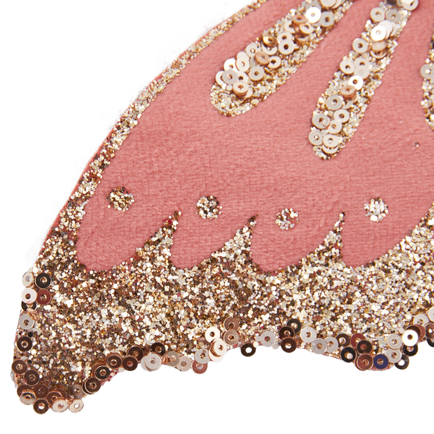 Orange Glitter Butterfly Clip - Orange Image 2