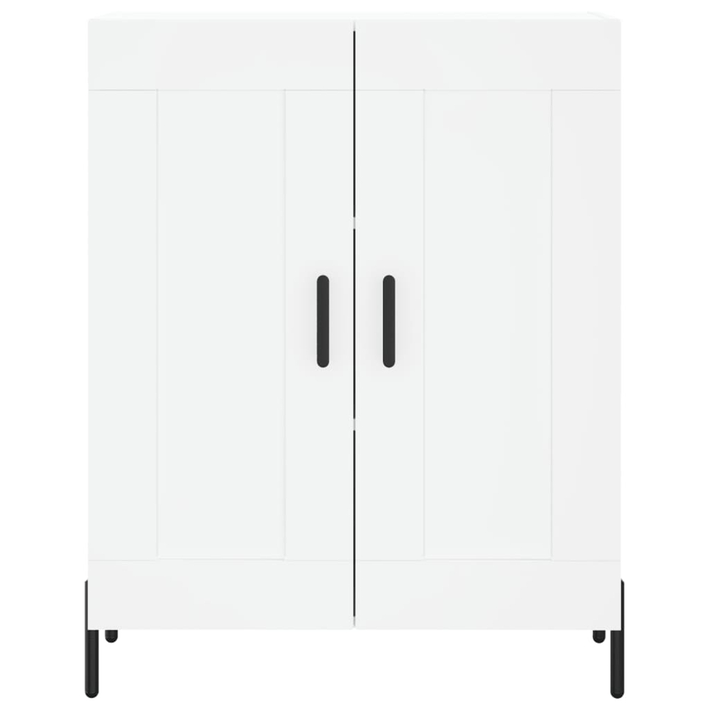 vidaXL 2 Door 3 Shelf White Highboard Image 8
