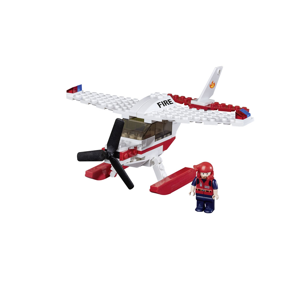 Wilko Blox Fire Sea Plane Small Set Image 2