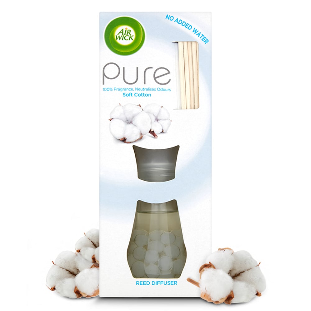 Air Wick Pure Soft Cotton Air Freshener Reed Diffuser 25ml Image 2