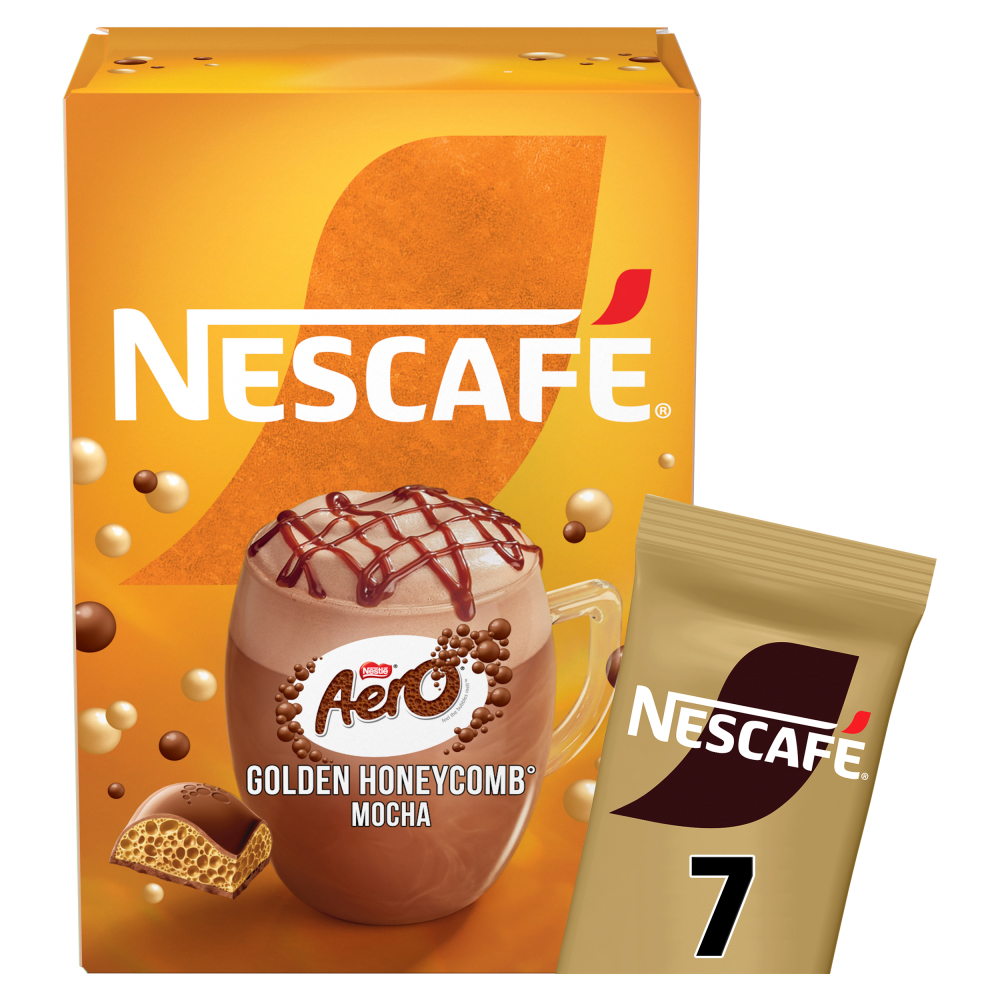 Nescafe Aero Golden Honeycomb Flavour Mocha 19g 7 Pack Image 2