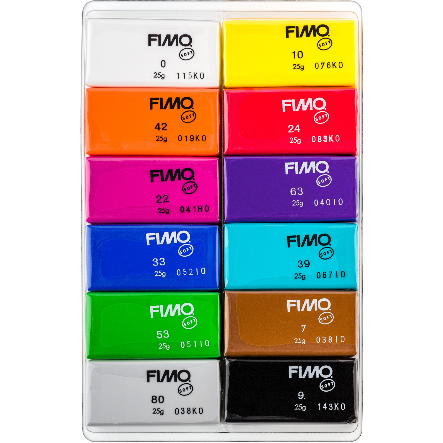 Staedtler Fimo Soft Modelling Clay Basic Colours 12 Pack Image 2