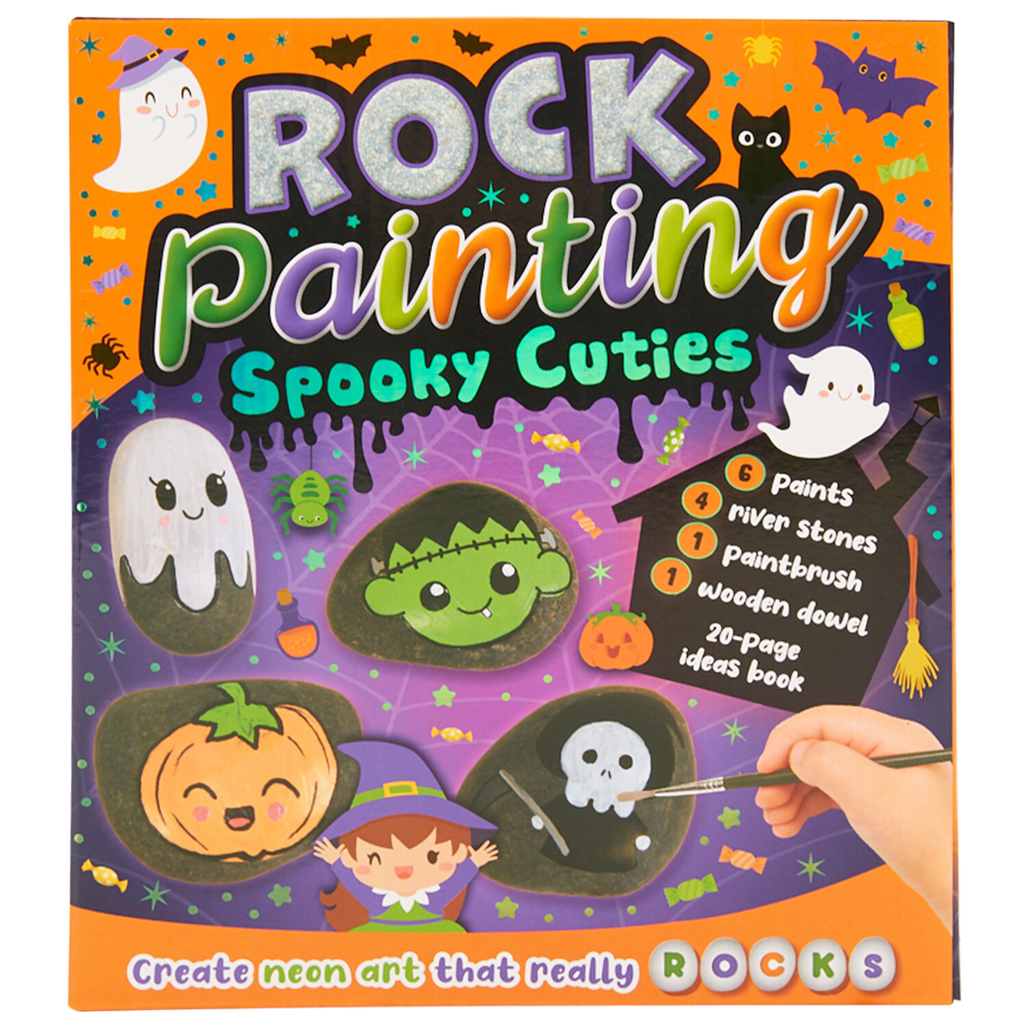 Crafting Fun Spooky Kawaii Rock Painting Kit Image 1