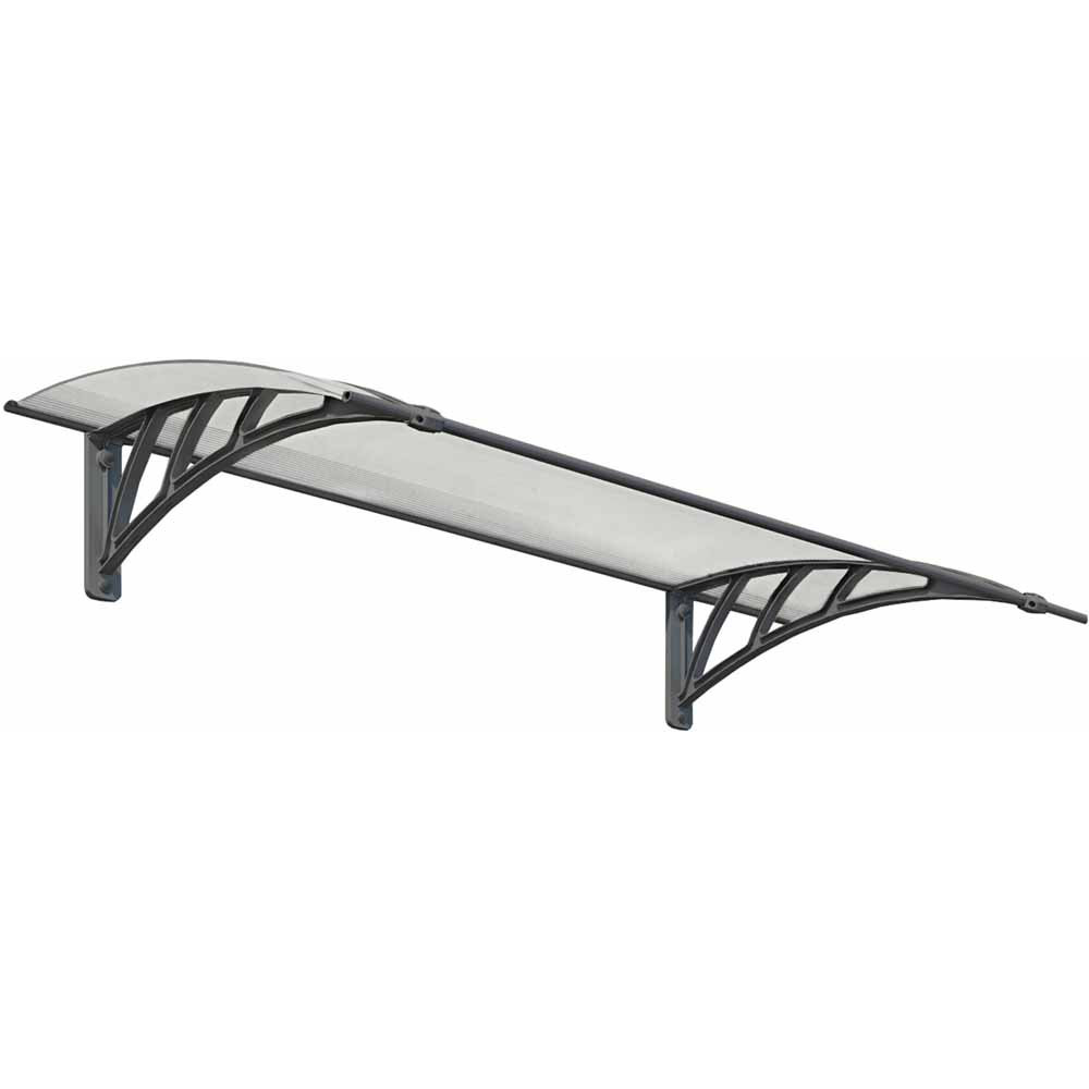 Palram Neo 1350 Grey Twinwall Door Canopy Image 2