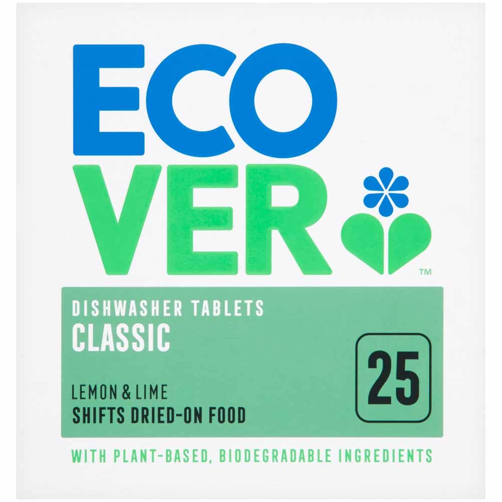 Ecover Classic Dishwasher Tablet 25 Pack Case of 6 x 500g Image 2