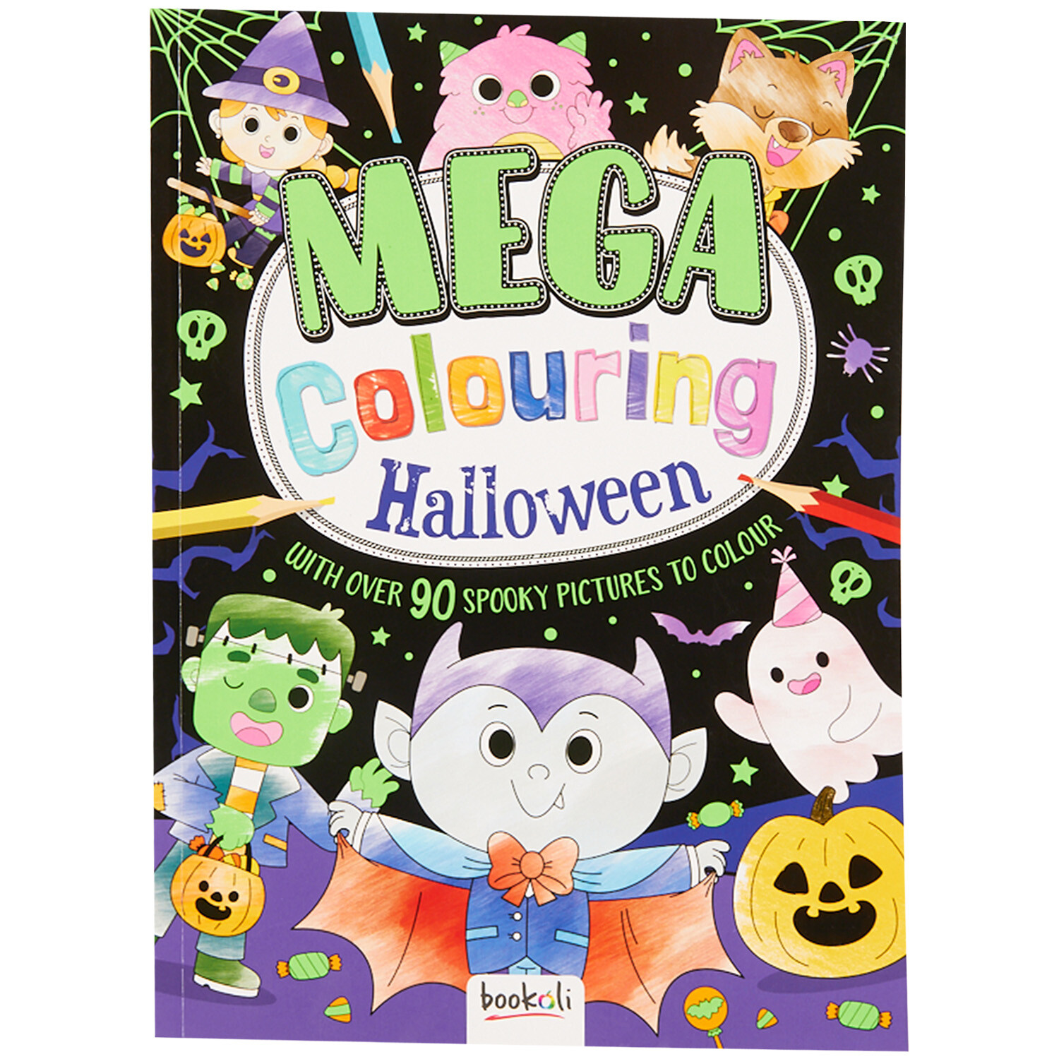 Mega Colouring Halloween Book - Multicolour Image 1