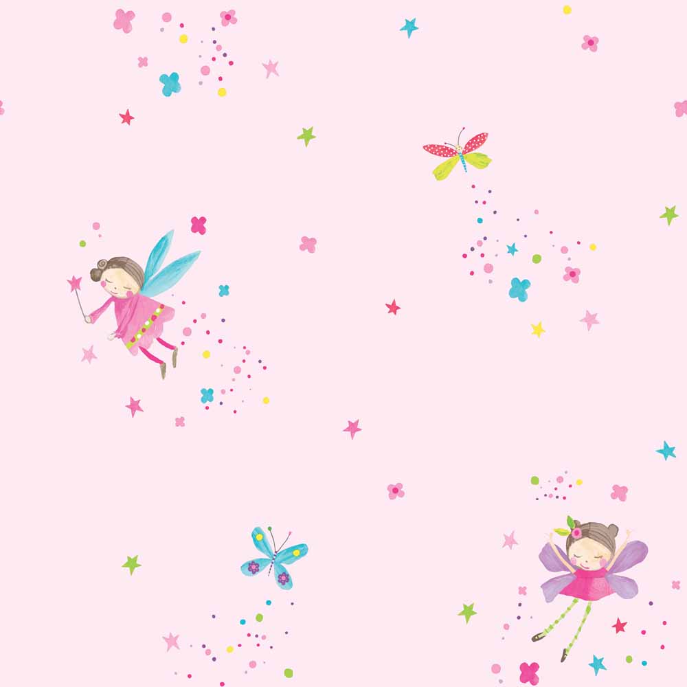 Arthouse Wallpaper Fairy Dust Pink Image 1